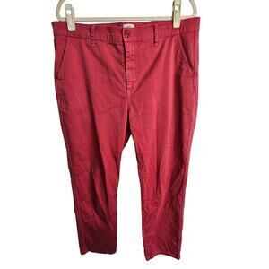 J. Crew Womens Straight Leg Cropped Chinos Size 32 Preppy Casual Everyday Easy